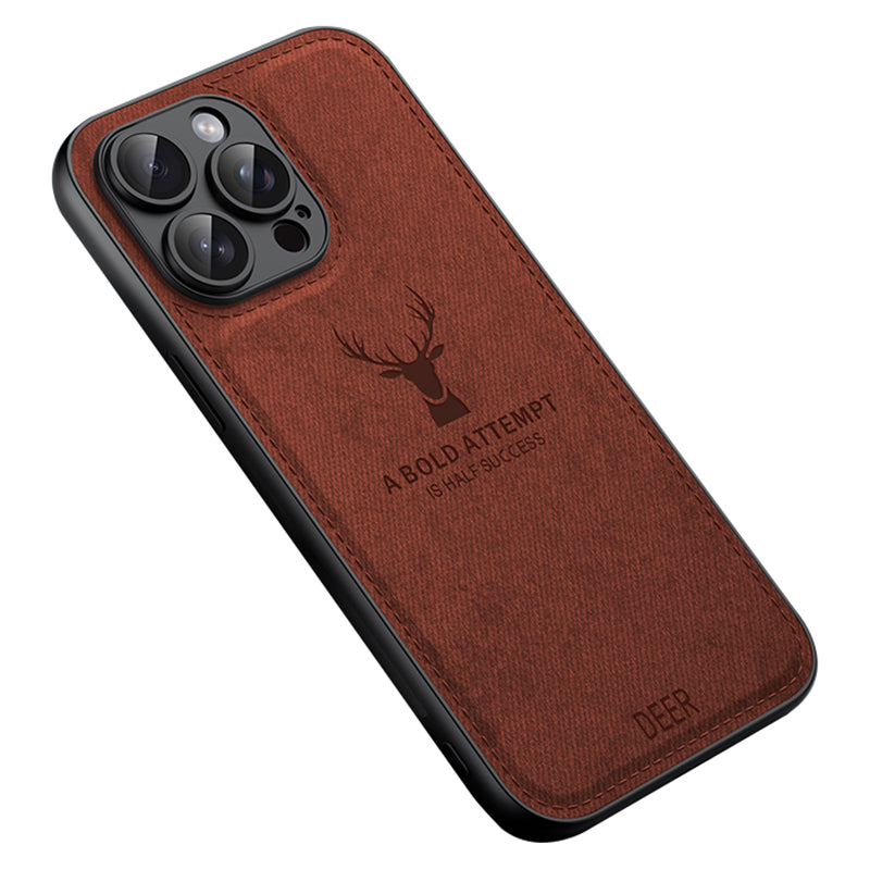 For iPhone 12 Pro Case Imprinted Deer Pattern PU Leather Coating Phone Back Cover For iPhone 12 Pro Case Imprinted Deer Pattern PU Leather Coating Phone Back Cover